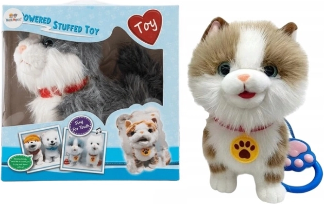 Interactive Plush Cat on a Leash
