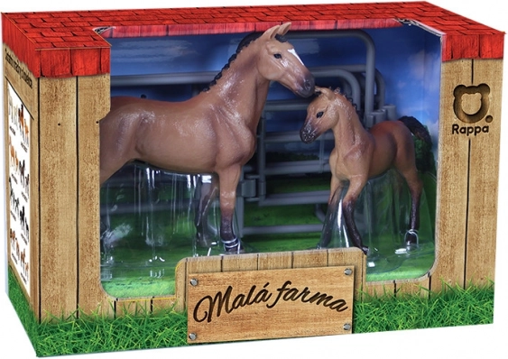 Arkliukų rinkinys su aptvaru – rudas su balta dėme