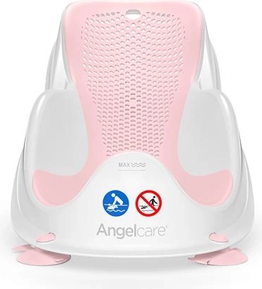 Angelcare vonios gultukas FIT, šviesiai rožinis