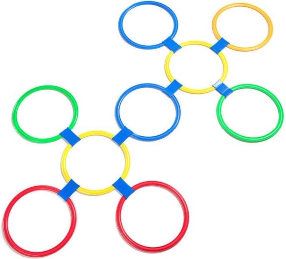 Merco agility connecting set of large hoops - 10 pcs
