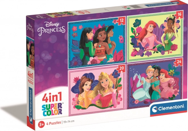 Clementoni Disney princesių dėlionės 4 viename