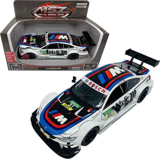 Die-cast BMW M4 1:24 with lights and sounds