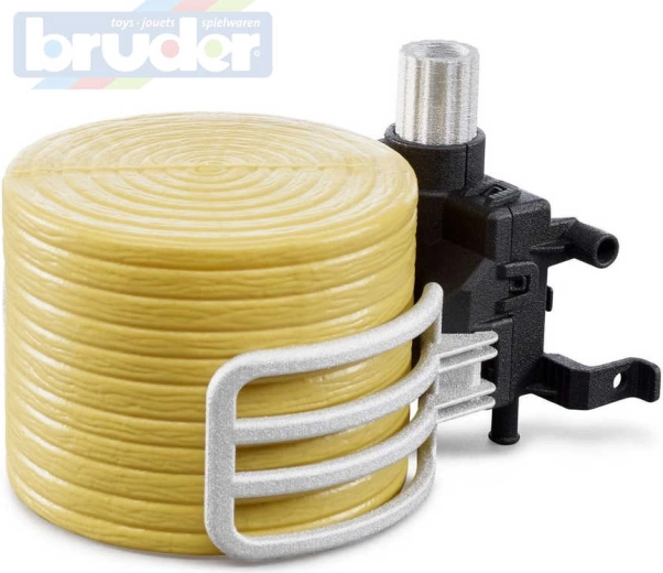 Bruder bale grabber with straw bale for front loaders 1:16