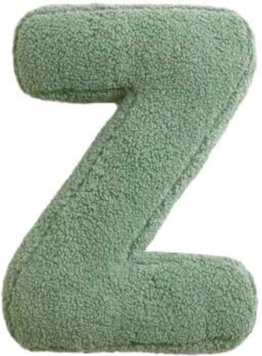 Mealini pliušinė raidė Z, žalia – 1 vnt.