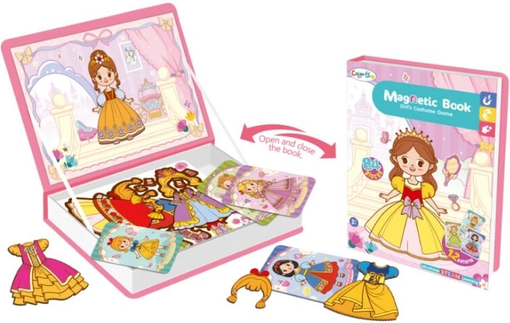 Magnetic Princess Dress-Up Puzzle
