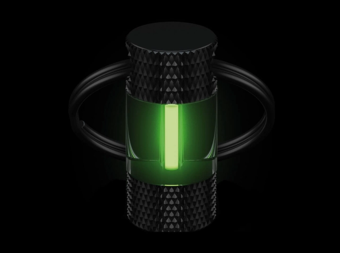 Böker Plus Mini Glow žalias raktų pakabukas be baterijos