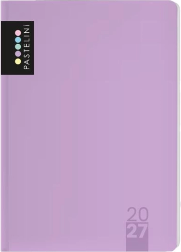 Dienoraštis A5 dieninis 2027 Pastelini violetinis