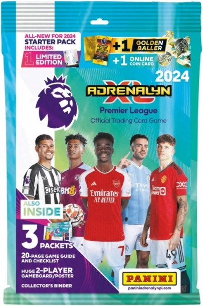 Premier League 2024 mega startinis kolekcinių kortelių rinkinys