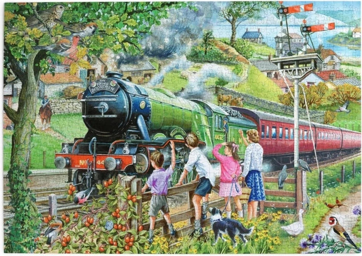 House of Puzzles Full Steam Ahead puzzle, 1000 pieces