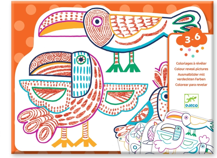 Djeco Magic Coloring: Toucan and Friends