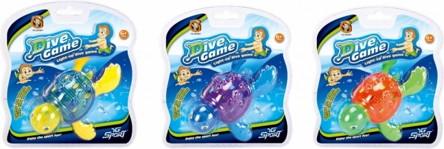 Šviečianti nardytoja vėžliukas DIVE GAME