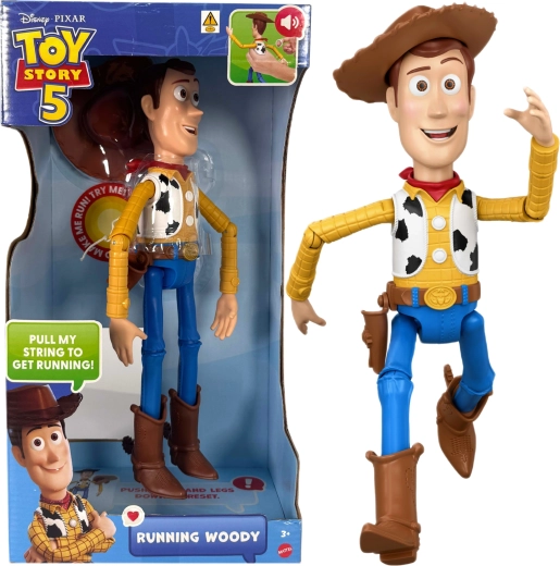 Mattel Disney Toy Story interaktyvi figūrėlė Woody bėgantis 30 cm (angliška versija)