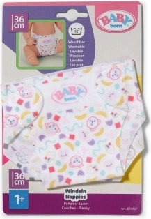 BABY born cloth diapers for 36 cm dolls - 2 pcs