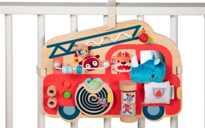 Lilliputiens - medinis veiklų skydelis Gaisrinės automobilis