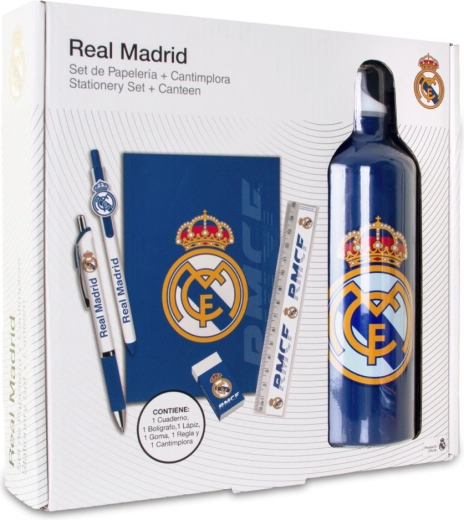 Gift set REAL MADRID – bottle 650 ml, notepad and pen