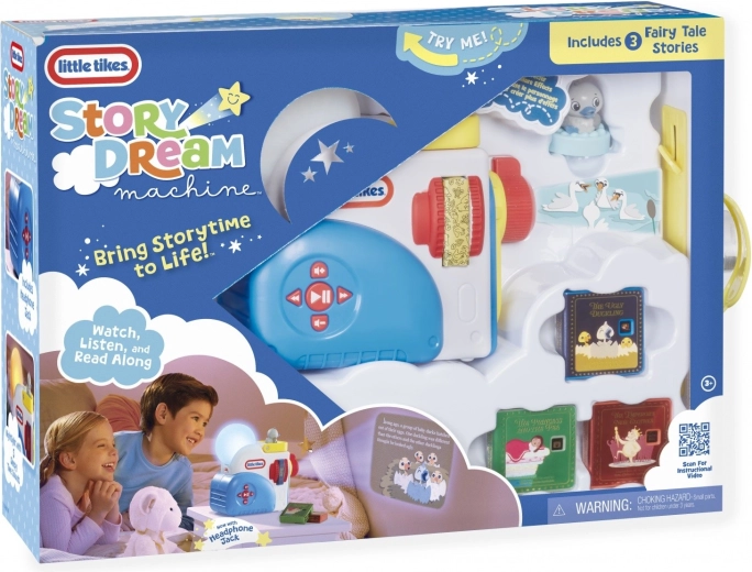 Little Tikes Story Dream Machine pasakų projektorius ir naktinė lemputė su 3 pasakų rinkiniu