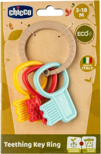 Chicco Eco+ raktų formos kramtukas kūdikiams nuo 3 mėn.