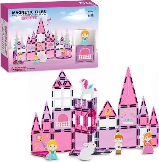 Magnetic Construction Set Castle, 37 Pieces