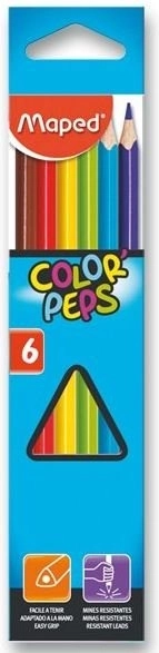 Trikampės kreidelės MAPED Color'Peps, 6 vnt.