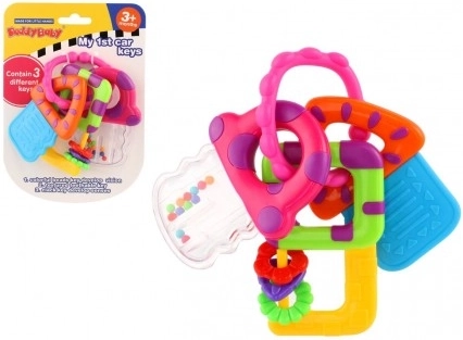 Barškutis ir kramtukas – rakteliai kūdikiams 3+ mėn.