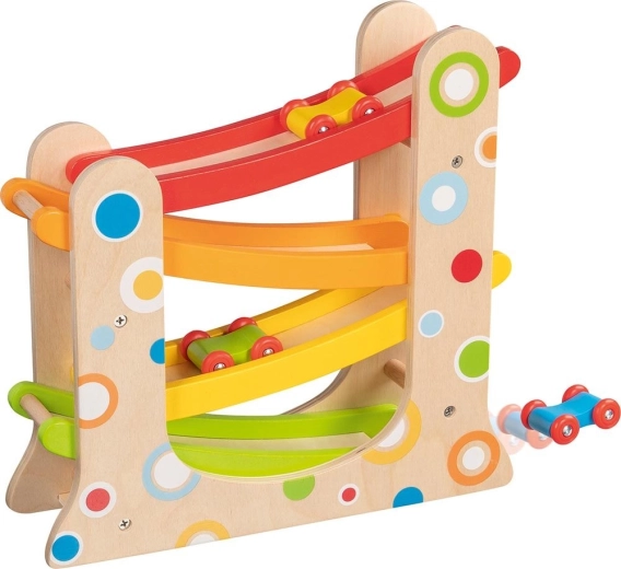 Goki racing track with 3 little cars