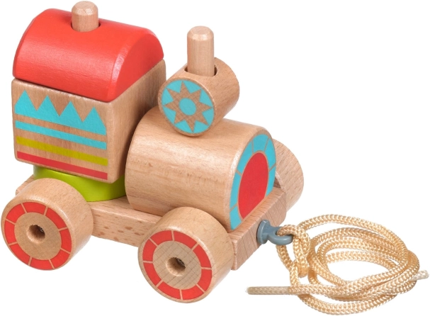 Lucy & Leo medinis traukiamas automobiliukas – dėlionė, 6 dalys
