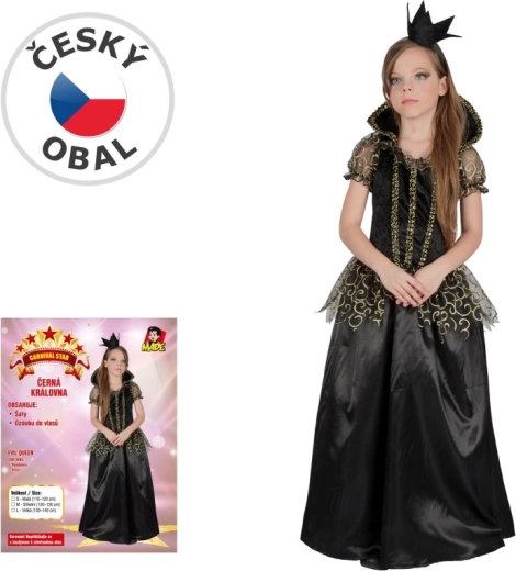Children's evil queen carnival costume, 120–130 cm