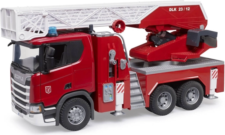 Children's Fire Truck Scania with Ladder and Water Cannon