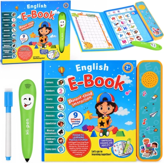 Interactive English Learning Book with Talking Pen