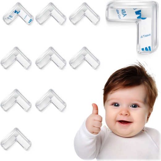 Permatomos RICOKIDS kampų apsaugos, 10 vnt.