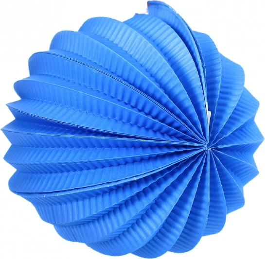 Blue paper lantern ball 20 cm