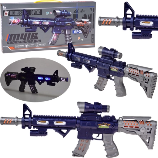 Children's M416 Rifle with Light, Sound and Vibration Effects