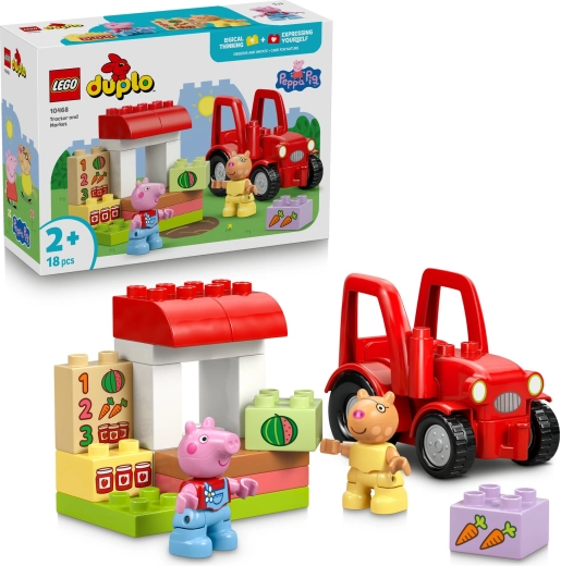 LEGO DUPLO Peppa Pig Tractor and Market