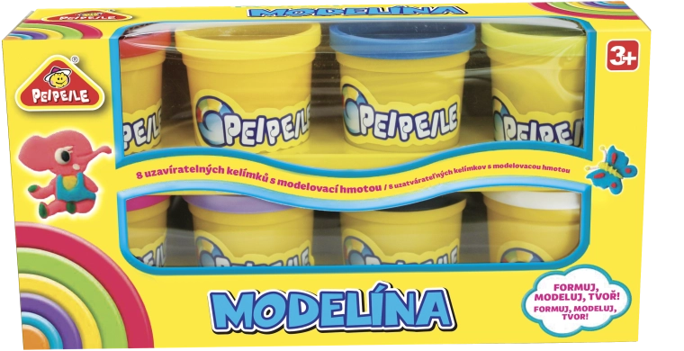 Plastilinas – 8 spalvų rinkinys