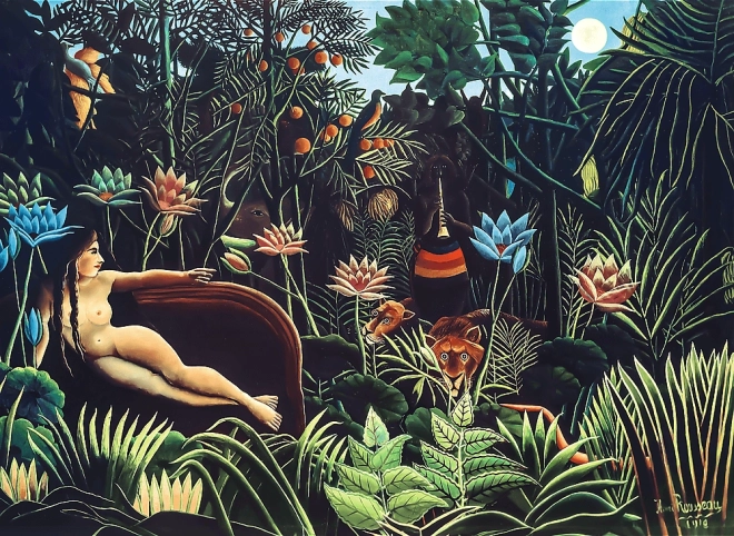 Medinės dėlionės menas: Henri Rousseau – Sapnas, 200 dalių