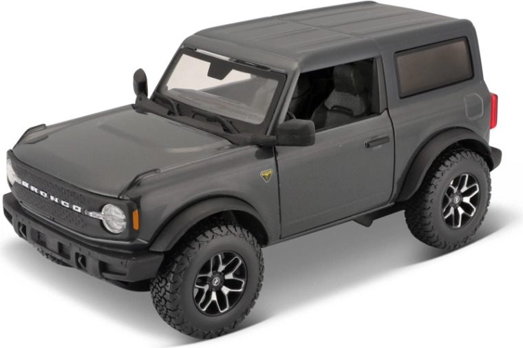 Maisto 2021 Ford Bronco – die-cast car model 1:24, metallic dark gray