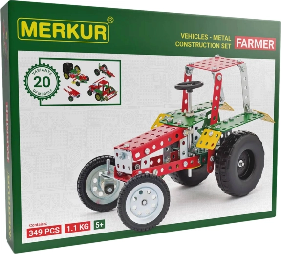 Konstruktorius MERKUR Farmer – 20 modelių, 341 detalė