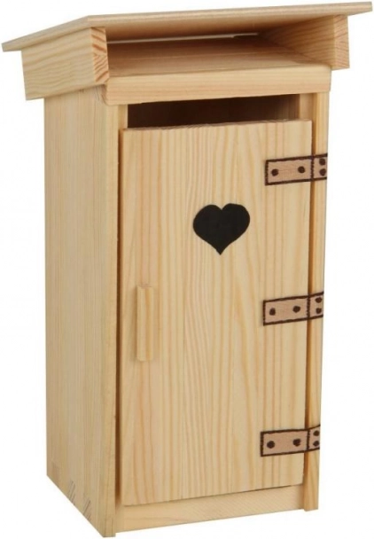 Medinė lauko tualeto surenkama miniatiūra 1:16 – klijuojamas modelis