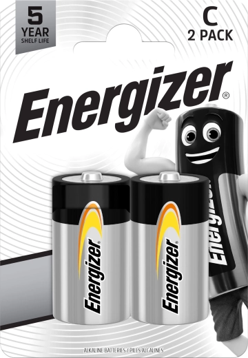 Energizer Everyday šarminės baterijos C (LR14) 1,5 V, 2 vnt.
