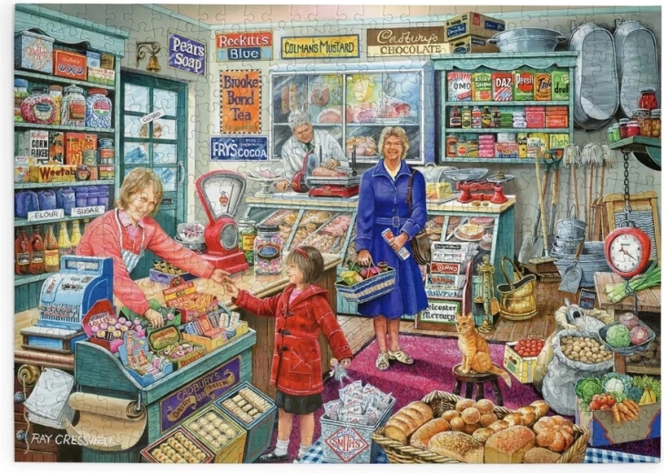 House of Puzzles Shopping in the Shop Puzzle, 500 Extra-Large Pieces