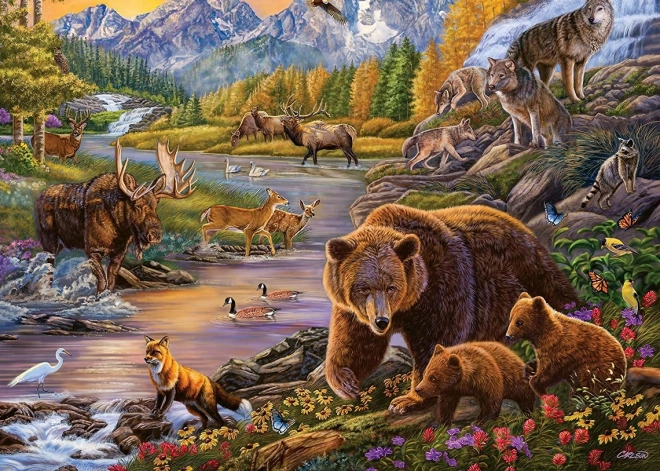 Ravensburger dėlionė „Laukinė gamta“ XXL, 500 dalių