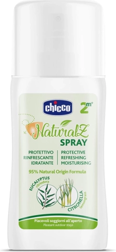 Chicco NaturalZ apsauginis ir gaivinantis purškalas nuo uodų vaikams 100 ml