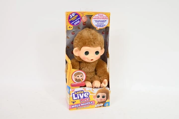 Little Live Pets My Baby Monkey Minis interaktyvi beždžionėlė Pepi Peach