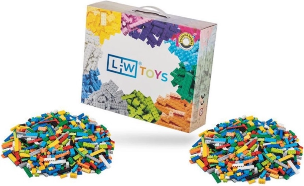 Konstruktorius L-W Toys – bazinis rinkinys 2000 vnt. (lengvų ir sunkių kaladėlių mišinys)