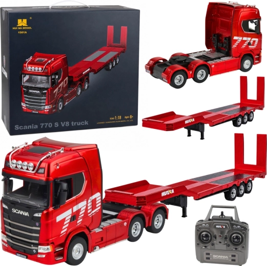 RC vilkikas Scania 770S su priekaba Huina 1:18 – 1 vnt.
