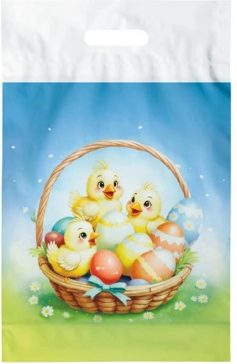 Easter plastic bag L 30 × 46 cm