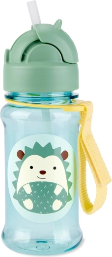 Skip Hop Zoo Tritan Renew buteliukas su šiaudeliu „Ežiukas“ 355 ml