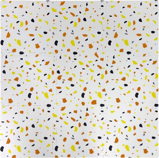 Humbi Foam Educational Play Mat with Colorful Dots and Spots 90 × 90 cm, 9 Pieces