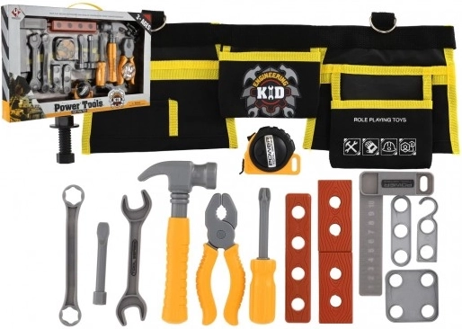 Įrankių rinkinys su diržu mažiesiems meistrams