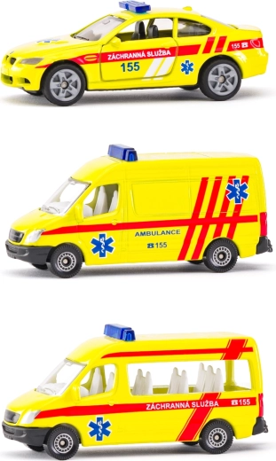 Siku Czech Version Ambulance Set, 3 Vehicles